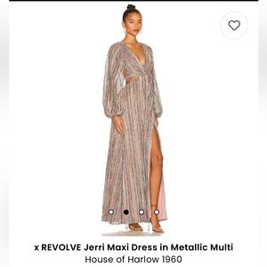 Revolve x House of Harlow Jerri maxi dress in metallic multi
